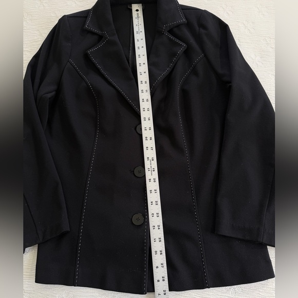 Lane Bryant Black Blazer size 16 knit - Picture 8 of 8